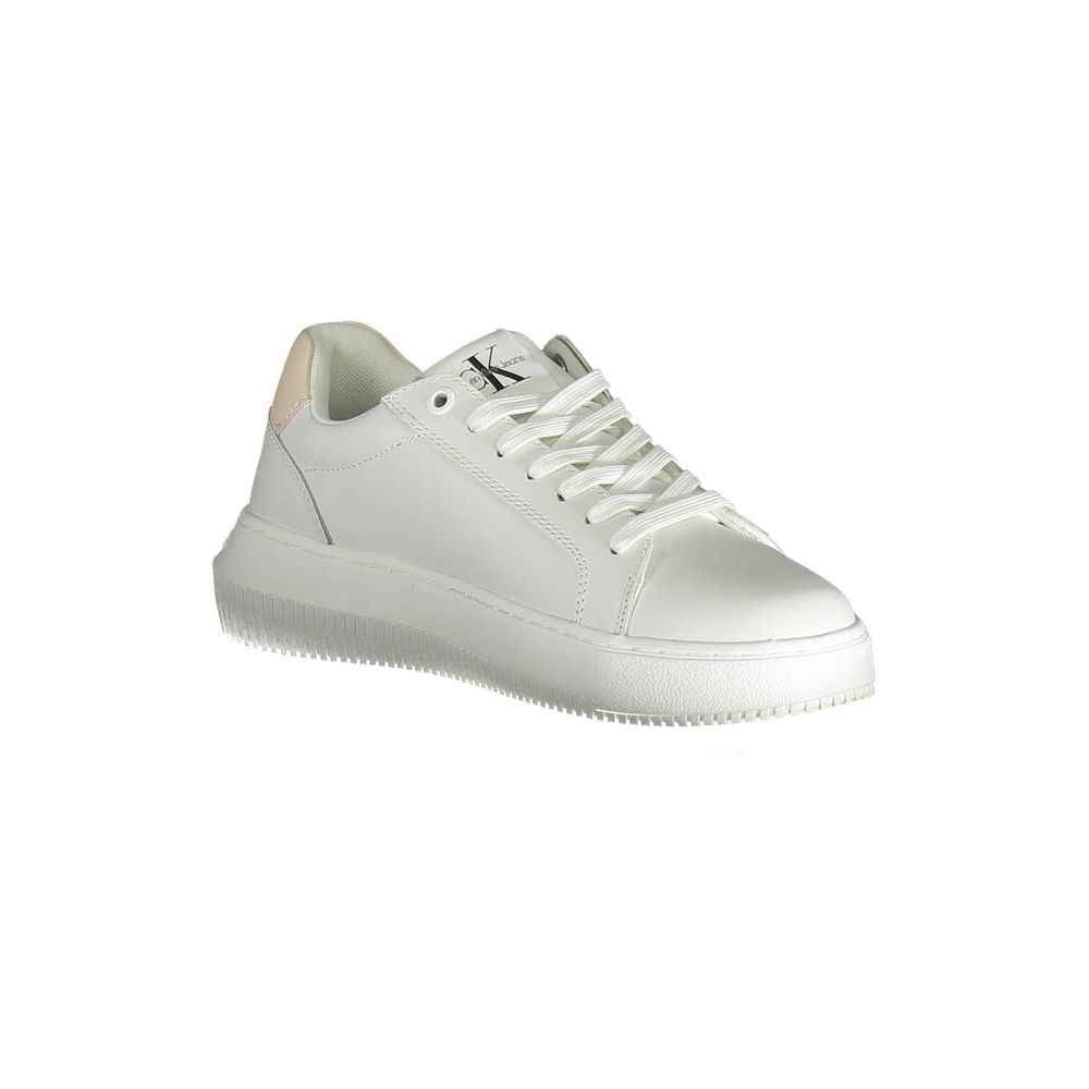Calvin Klein White Polyester Women Sneaker