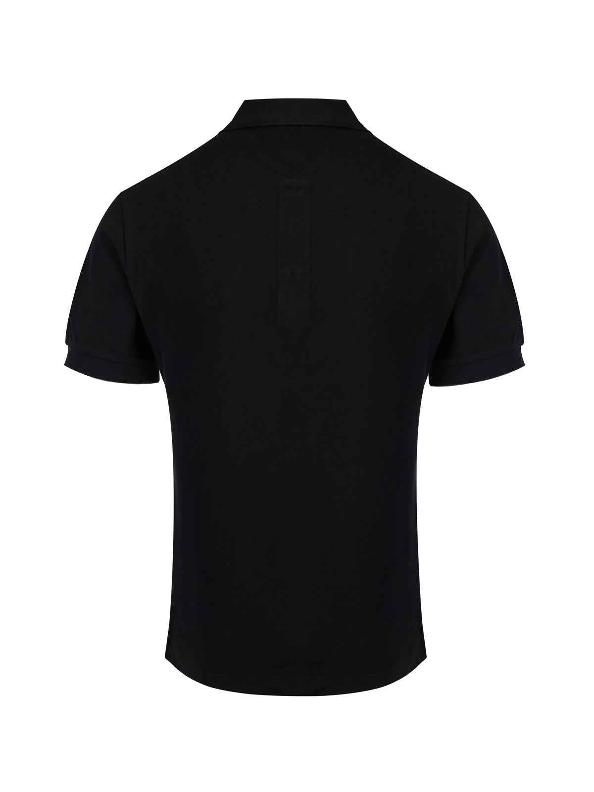 Burberry Black Cotton Collared Polo Shirt