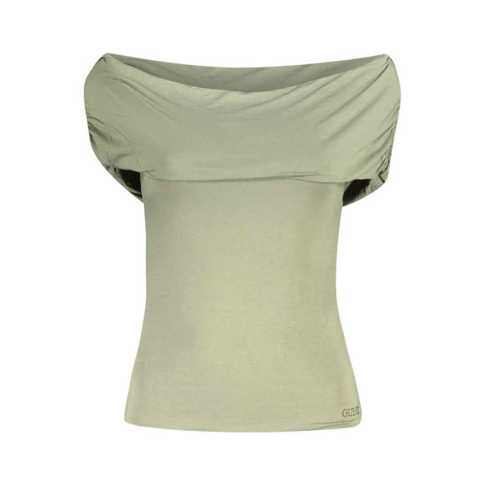 Guess Jeans Green Modal Women T-Shirt