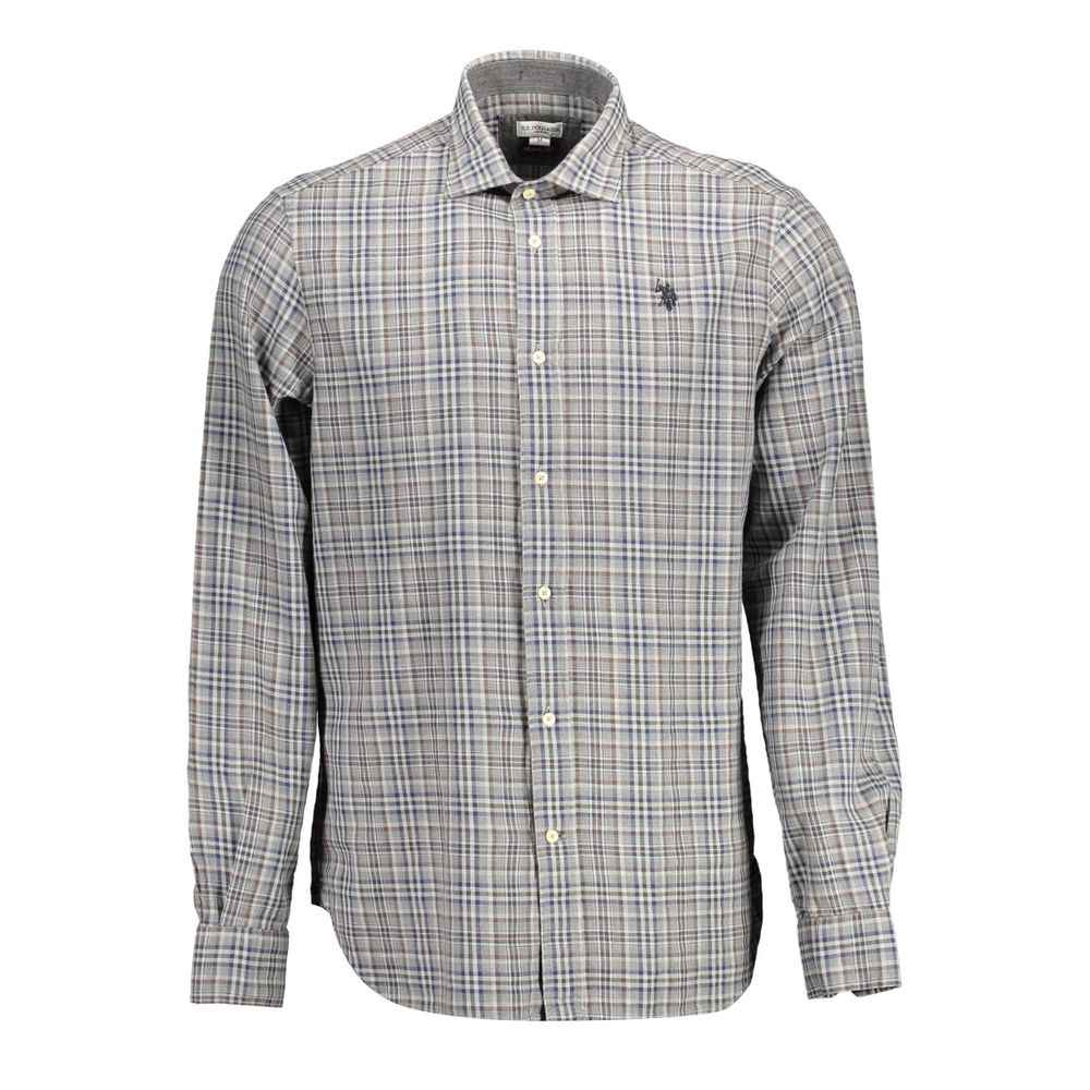U.S. POLO ASSN. Brown Cotton Men Shirt
