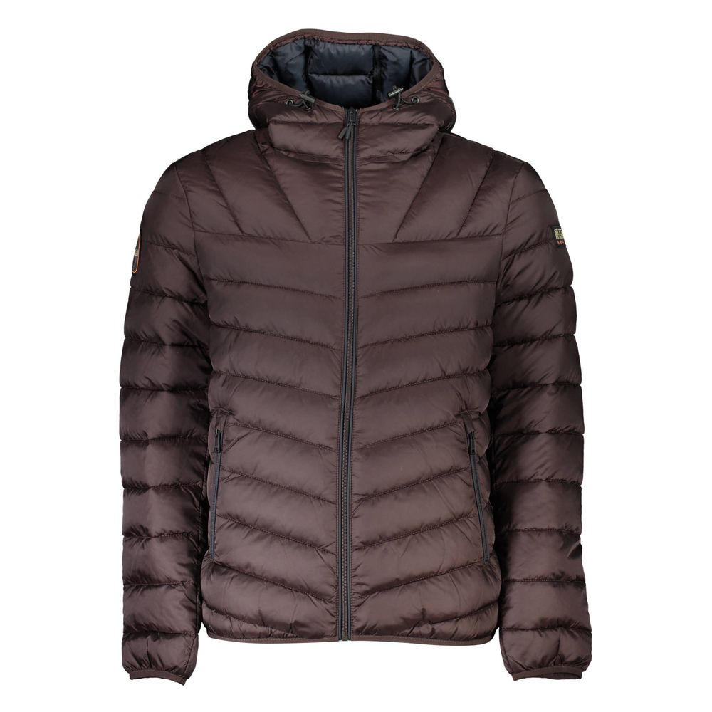 Napapijri Brown Polyamide Men Jacket