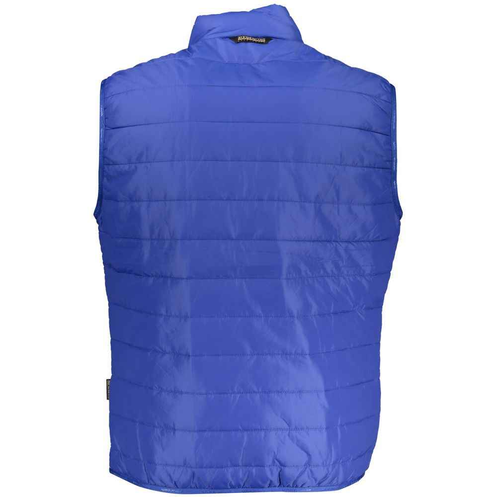 Napapijri Blue Polyester Men Jacket