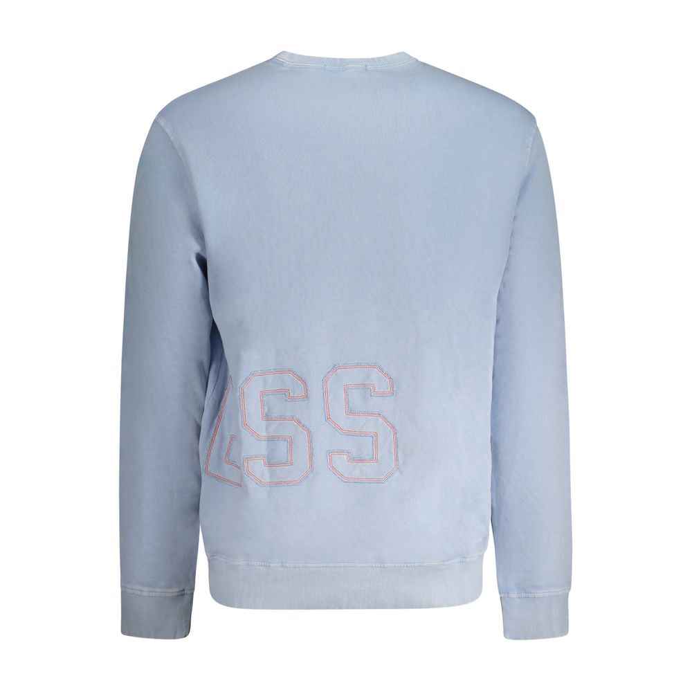 Guess Jeans Blue Cotton Men Sweater