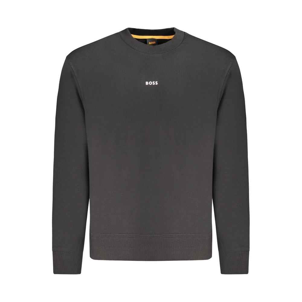 Hugo Boss Black Cotton Men Sweater