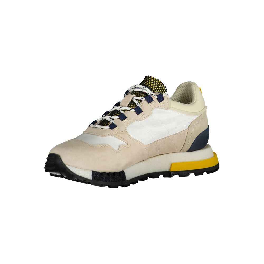 Blauer White Leather Men Sneaker