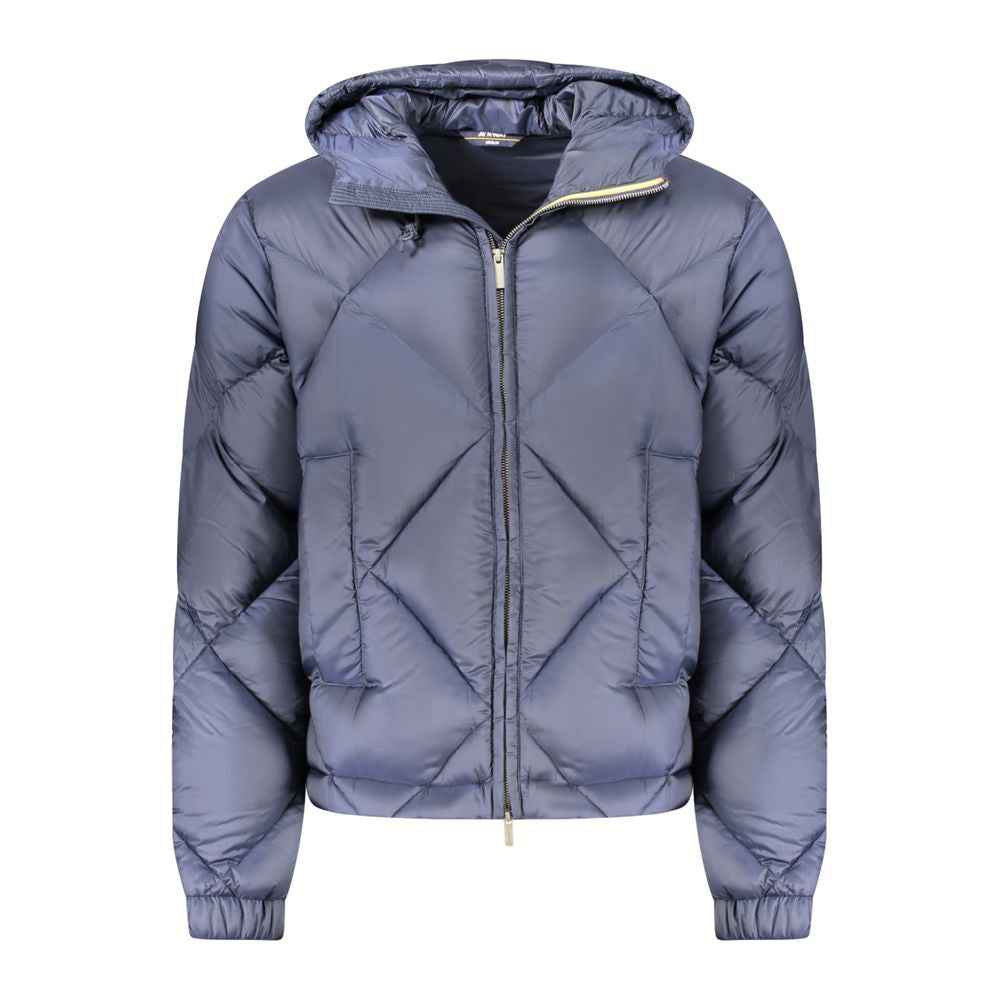 K-WAY Blue Polyester Men Jacket