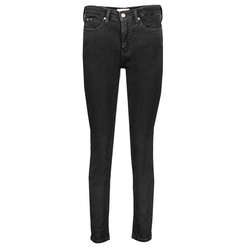 Calvin Klein Black Cotton Women's Skinny Jean