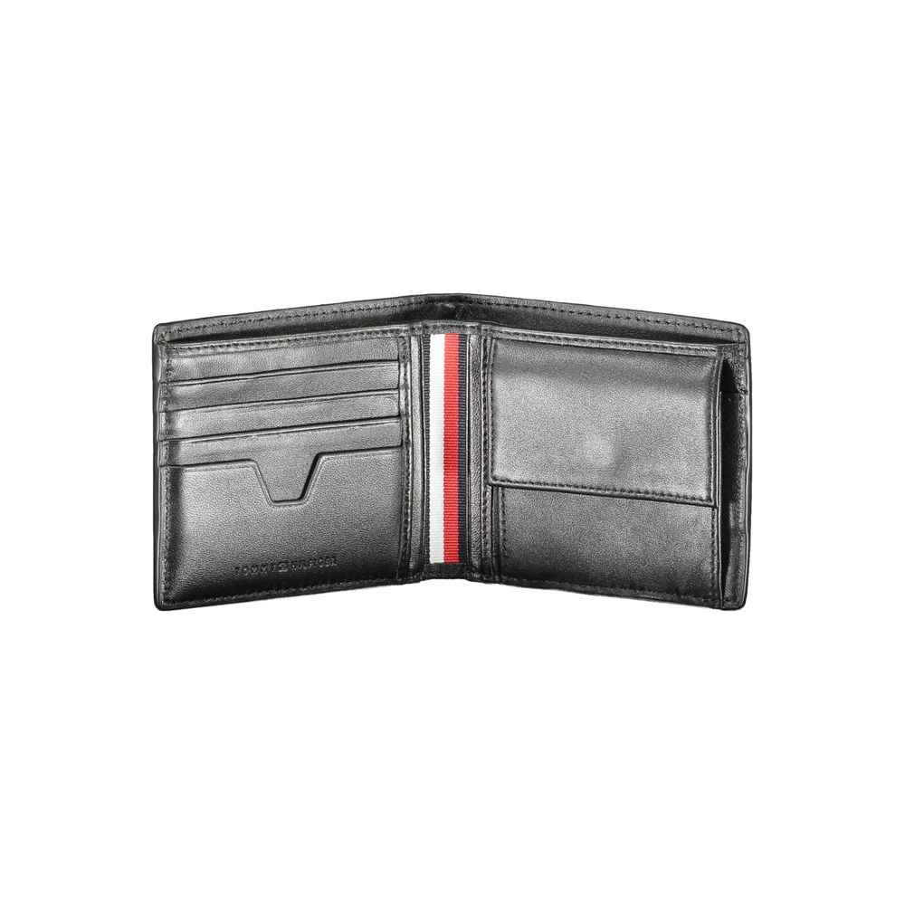 Tommy Hilfiger Black Leather Men Wallet