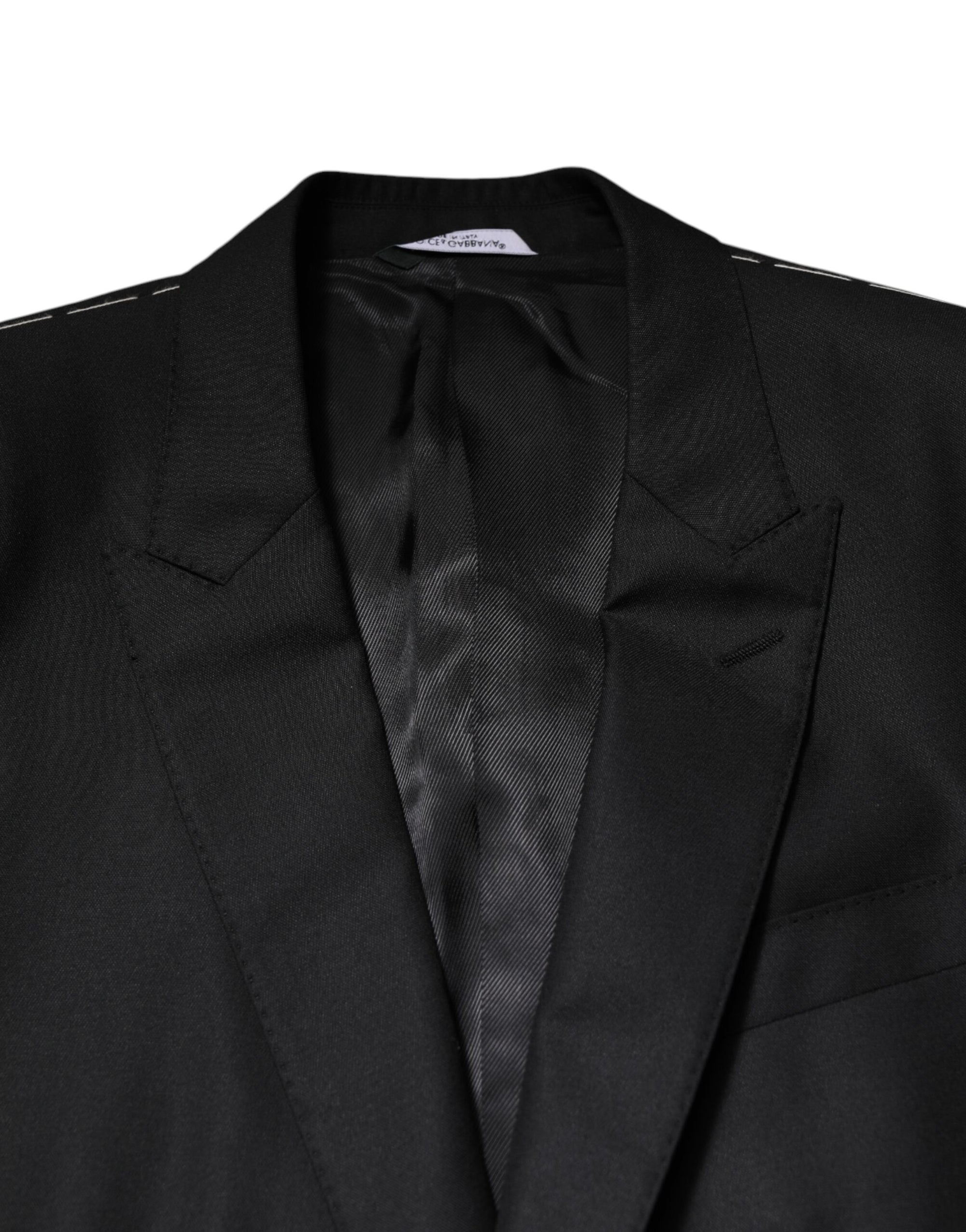 Dolce & Gabbana Black Single Breasted Suit 2 Piece Jacket