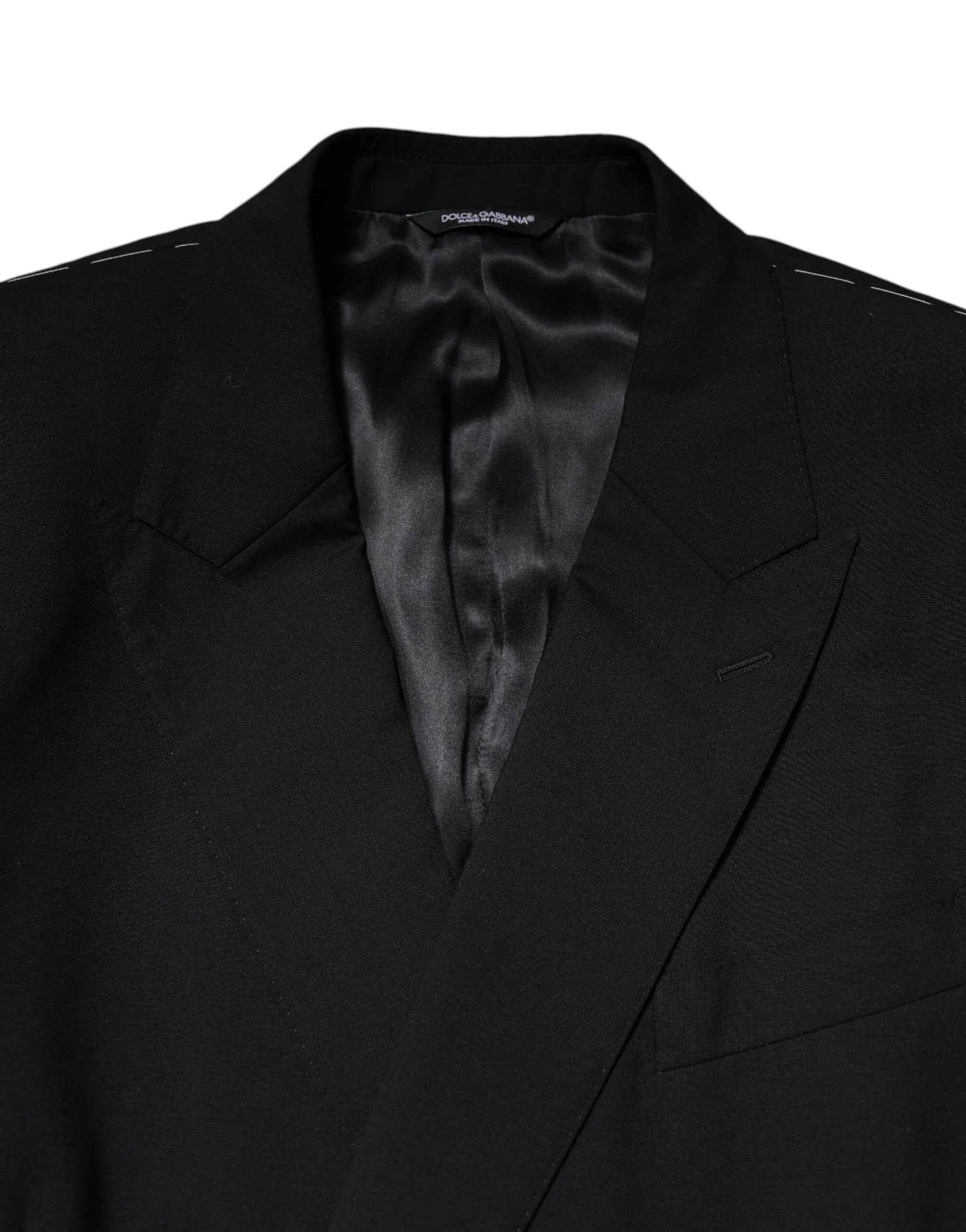 Dolce & Gabbana Black MARTINI Double Breasted Suit Jacket