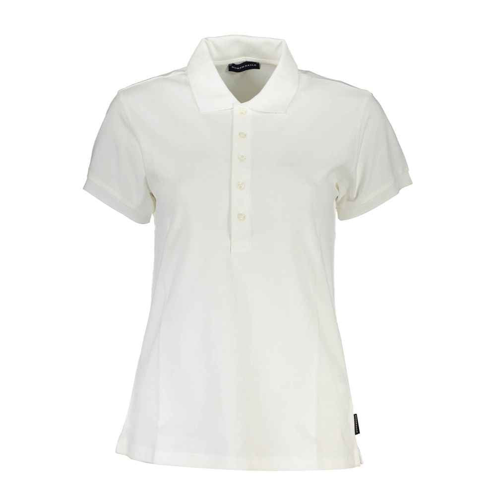 North Sails White Cotton Women Polo Shirt