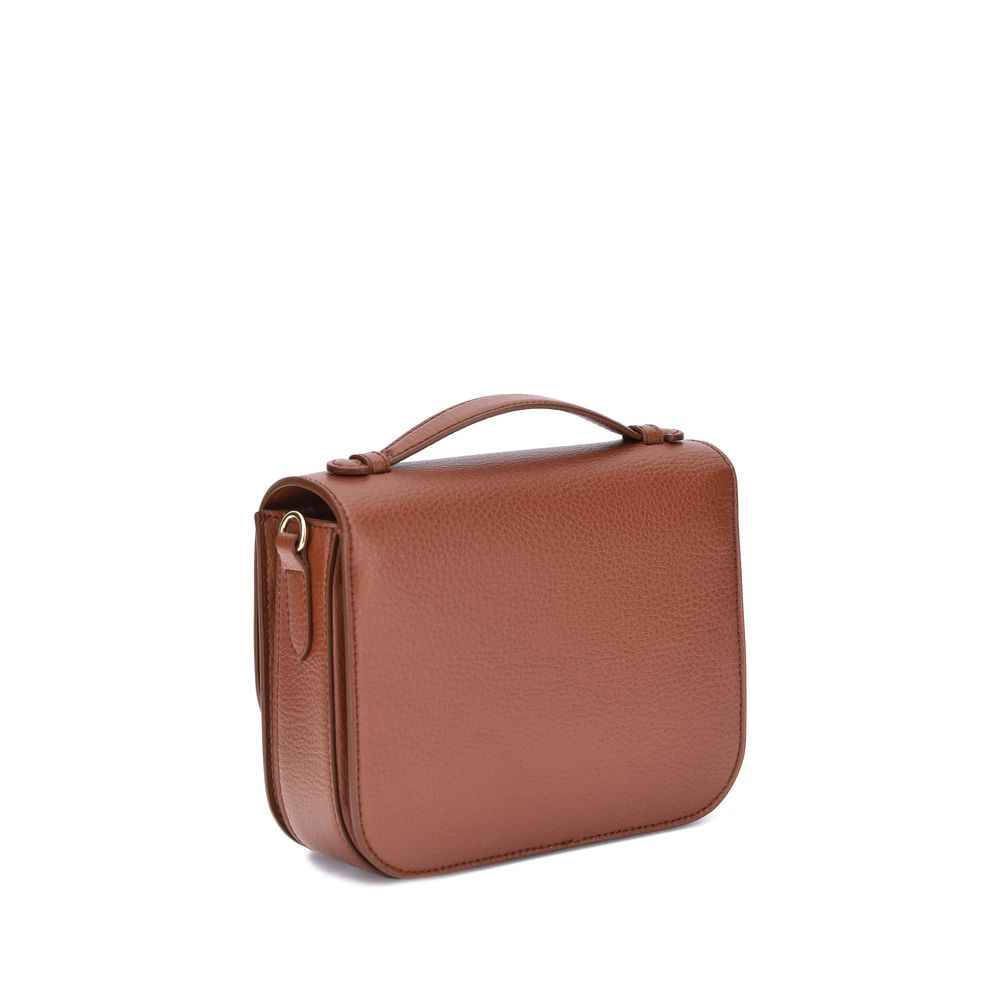 Stella McCartney Logo Flap Bag Eco Embossed Grainy Alter