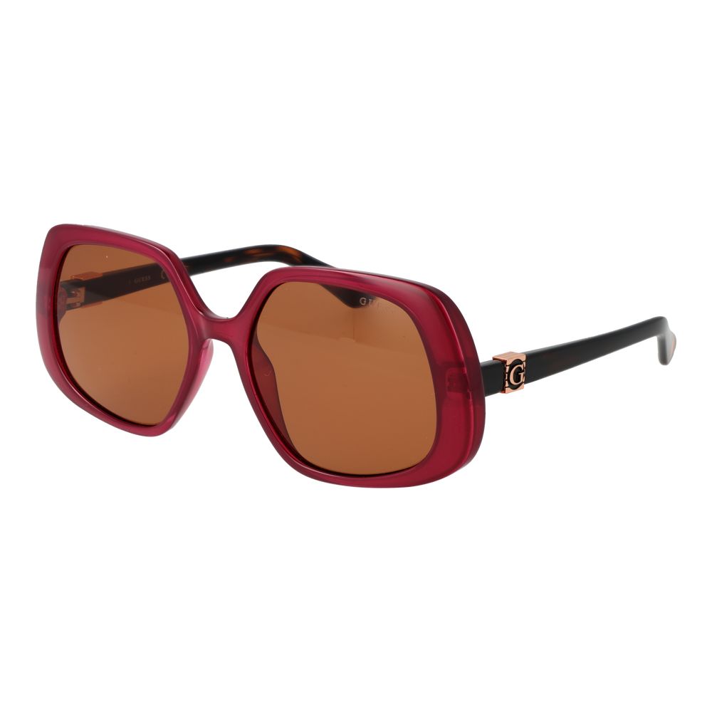 Guess Burgundy Plastic Sunglasses