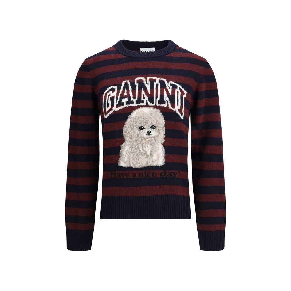 Ganni Poodle striped Sweater