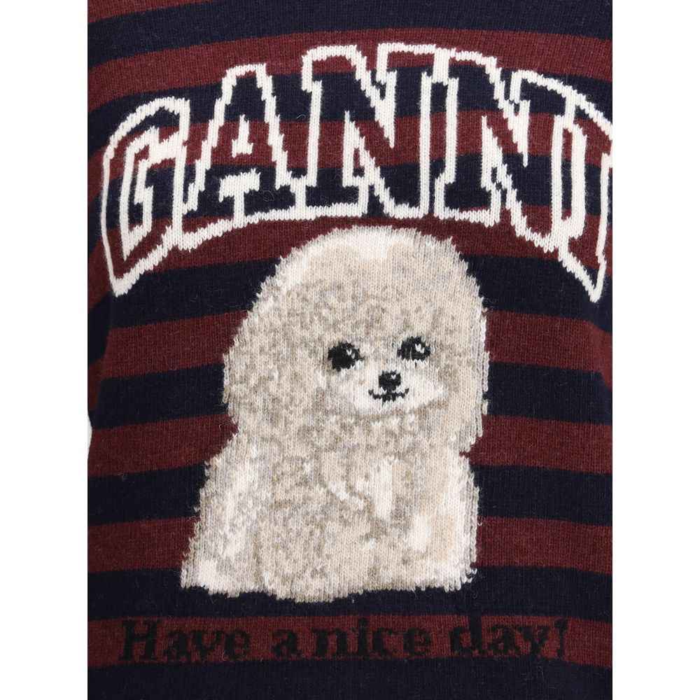 Ganni Poodle striped Sweater