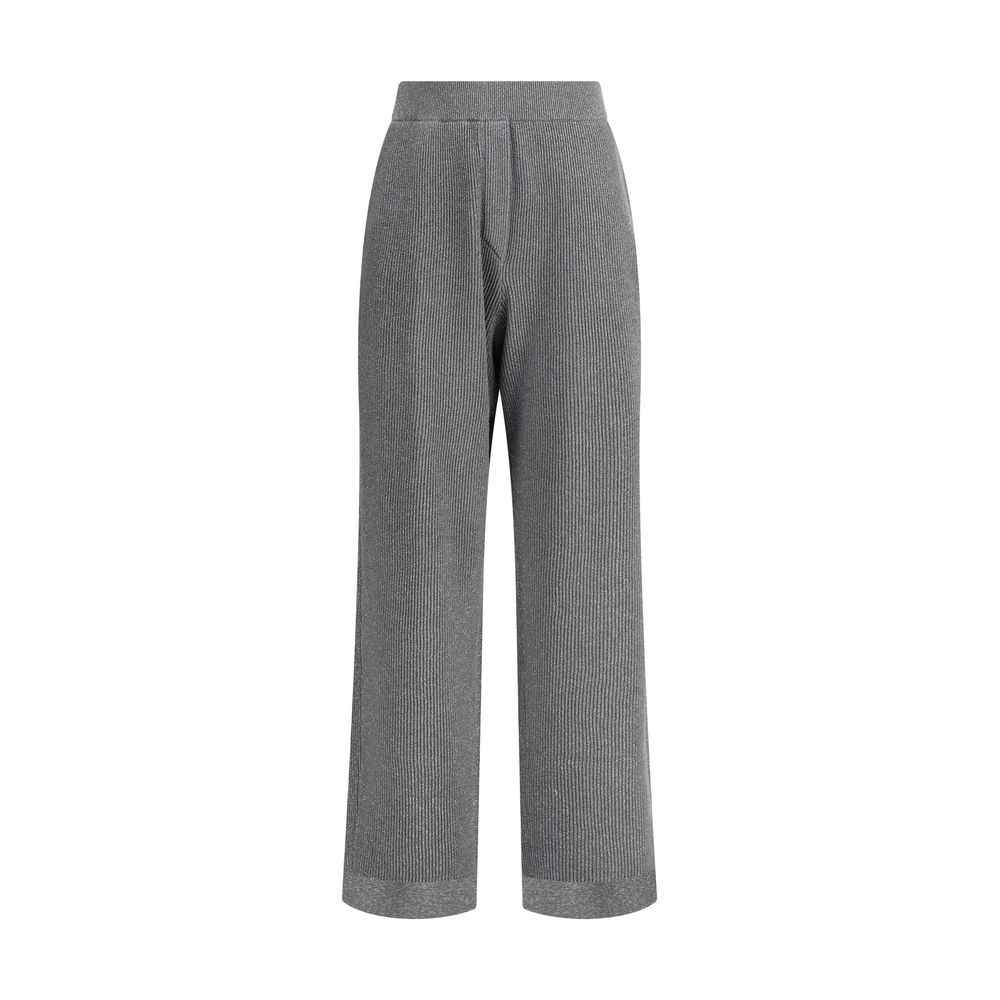 Brunello Cucinelli Gray Cotton Casual Pants