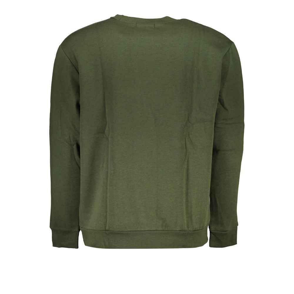 Cavalli Class Green Cotton Men Sweater