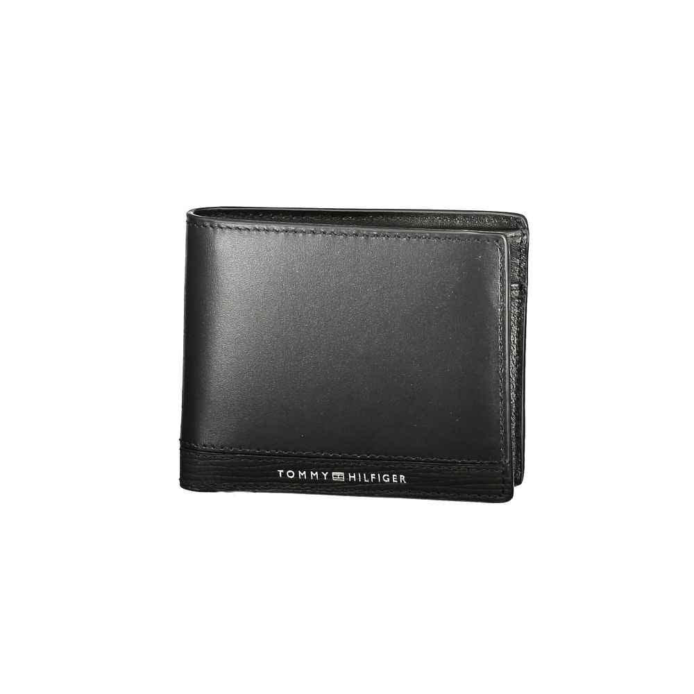 Tommy Hilfiger Black Leather Men Wallet
