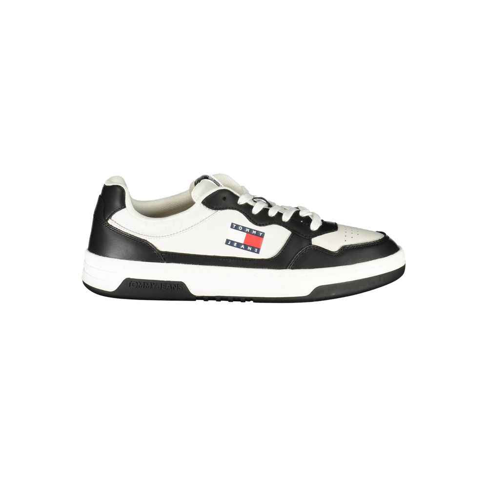 Tommy Hilfiger Black Leather Men Sneaker