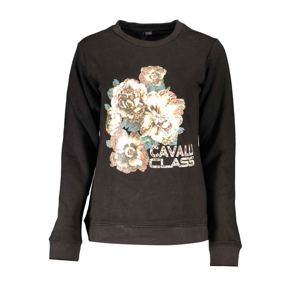 Cavalli Class Black Cotton Women Sweater