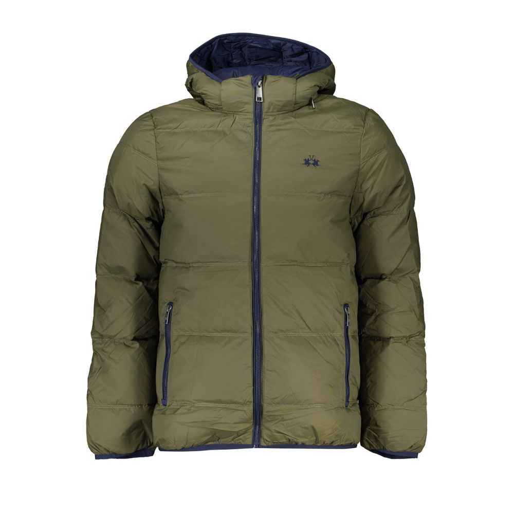 La Martina Green Polyamide Men Jacket