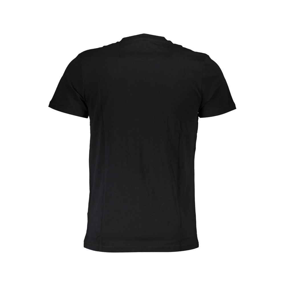 Cavalli Class Black Cotton Men T-Shirt