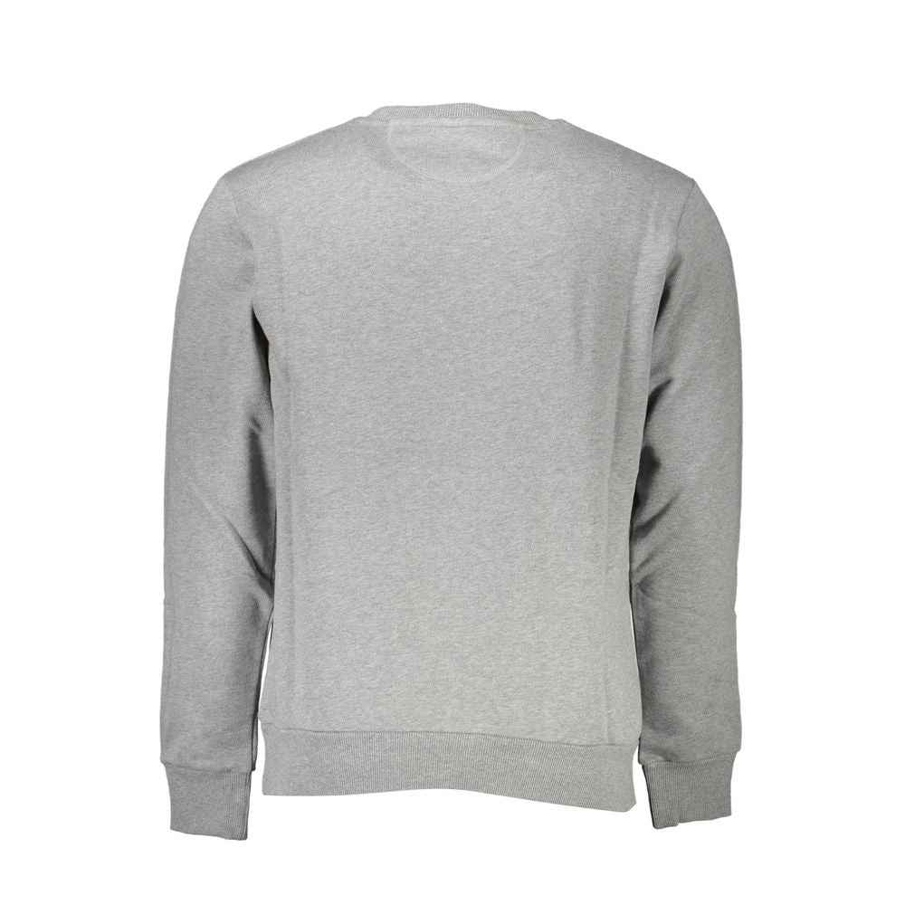 La Martina Gray Cotton Men Sweatshirt