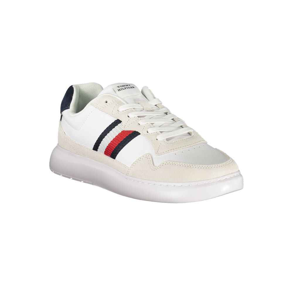 Tommy Hilfiger White Leather Men Sneaker