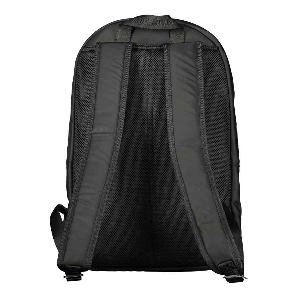 Tommy Hilfiger Black Polyester Men Backpack