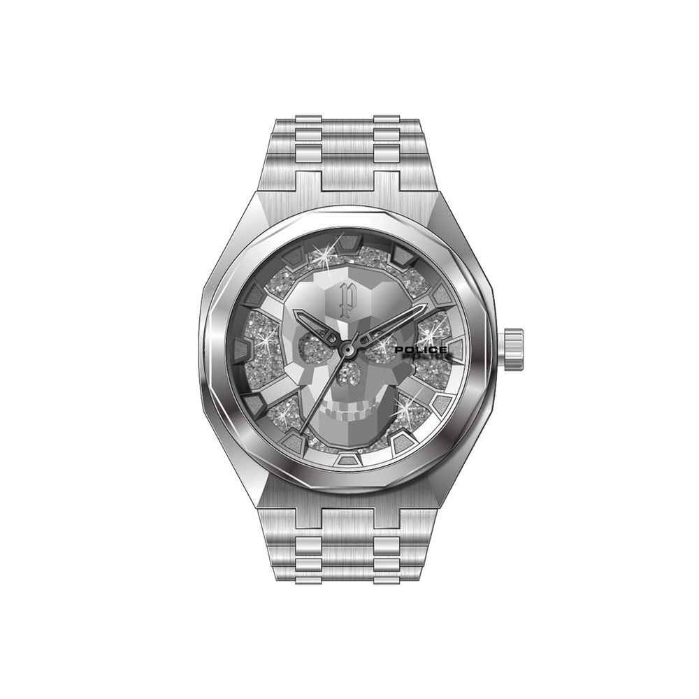 Police Silver Stainless Steel Watch