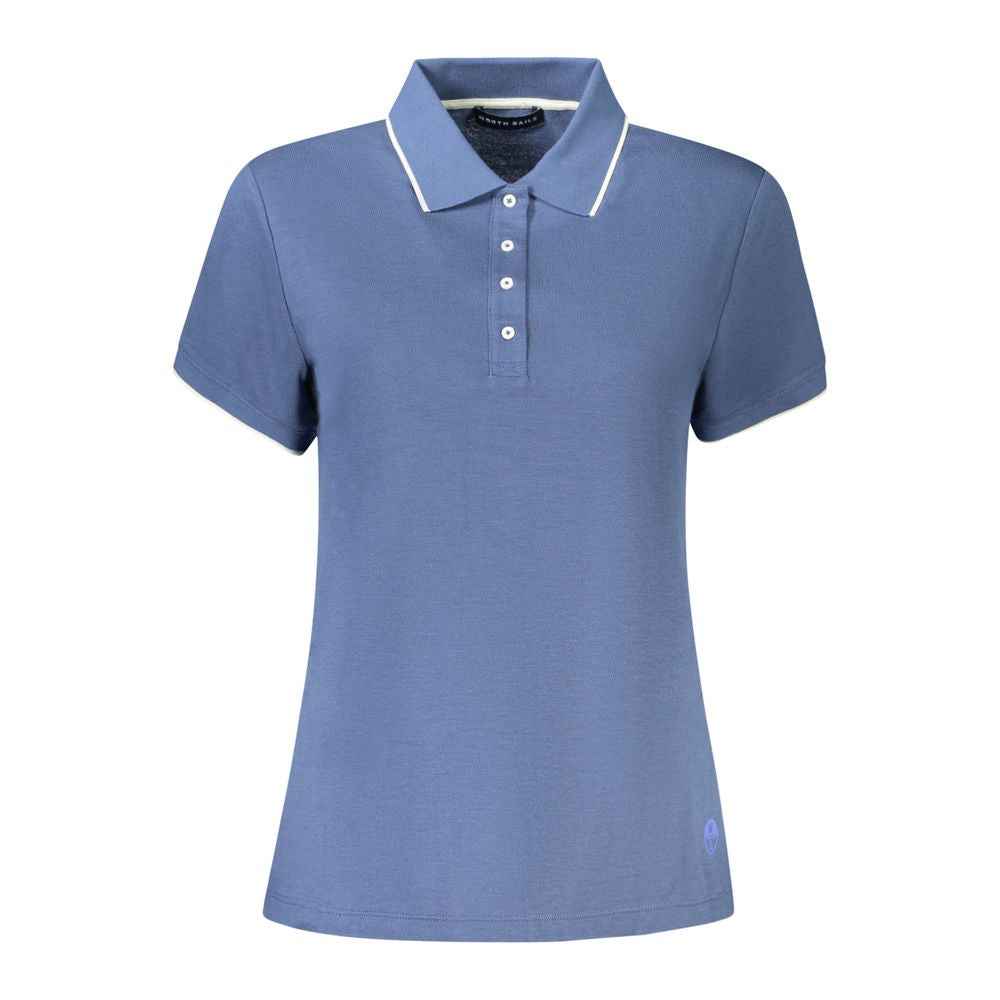 North Sails Blue Cotton Women Polo Shirt