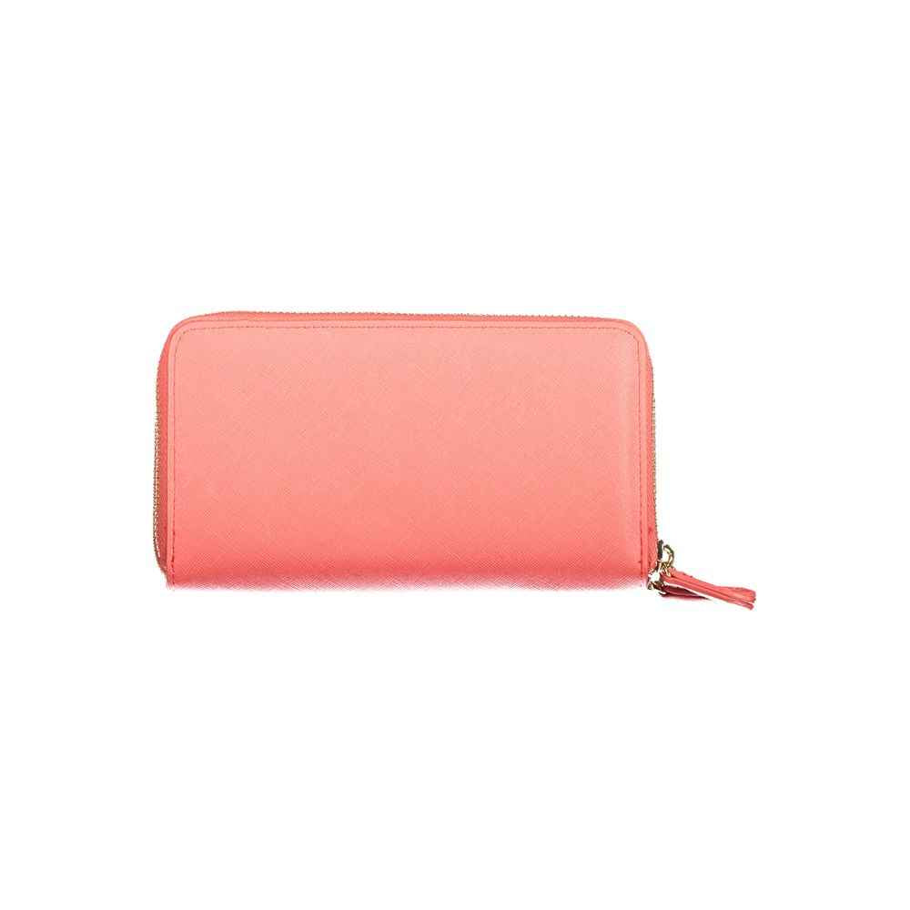 Mario Valentino Pink Polyethylene Wallet