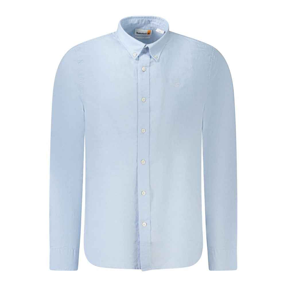 Timberland Light Blue Cotton Men Shirt
