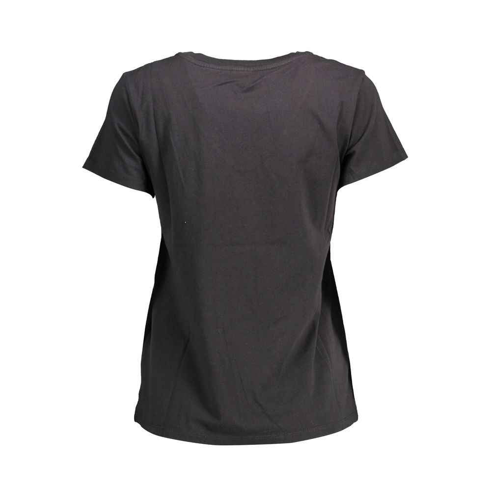 Levi's Black Cotton Women T-Shirt