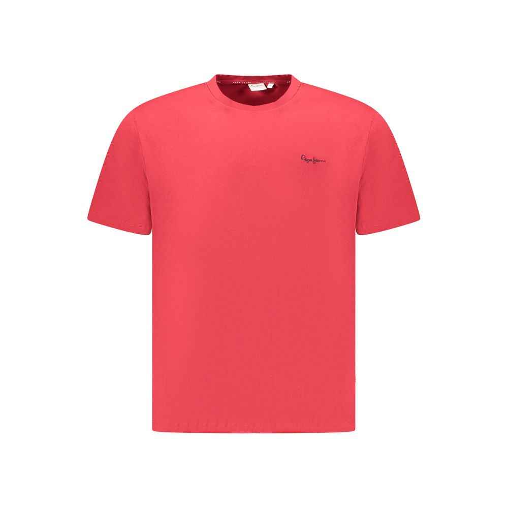 Pepe Jeans Red Cotton Men T-Shirt