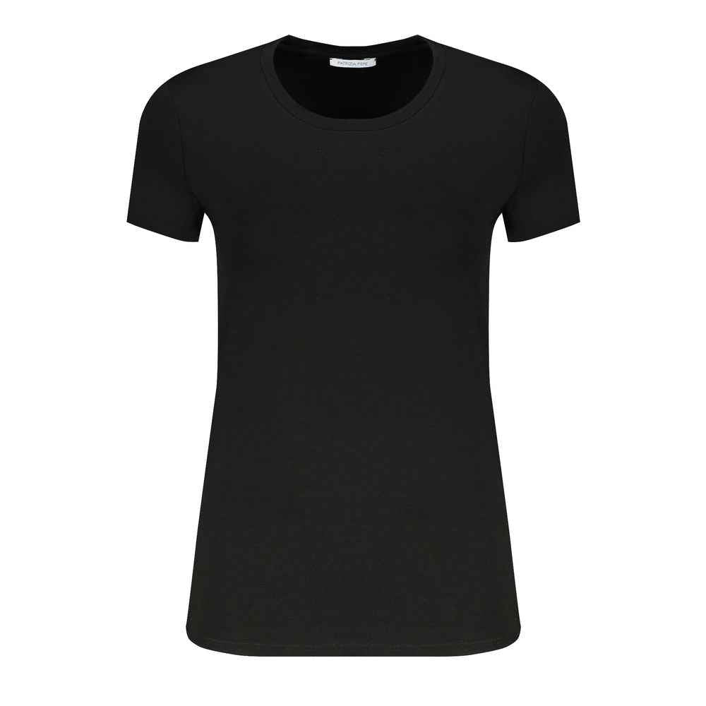 Patrizia Pepe Black Organic Cotton Women T-Shirt