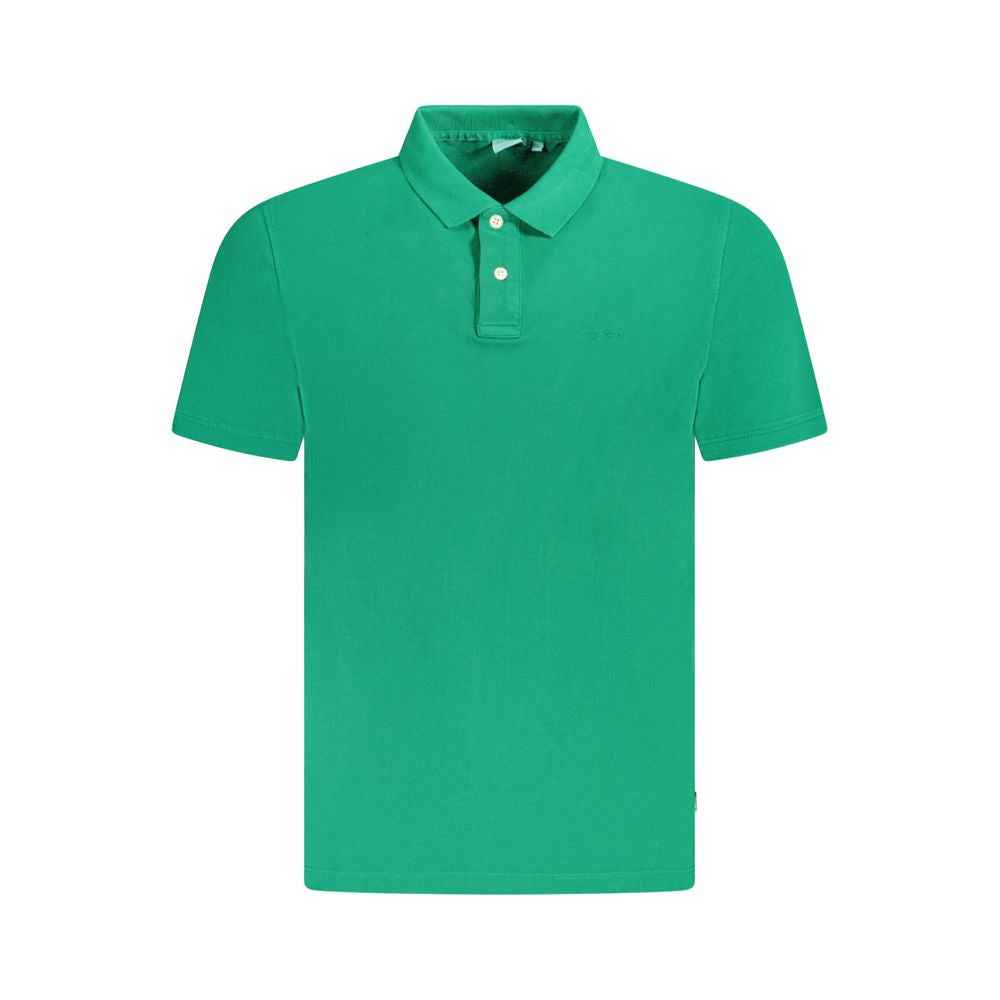 Pepe Jeans Green Cotton Polo Shirt