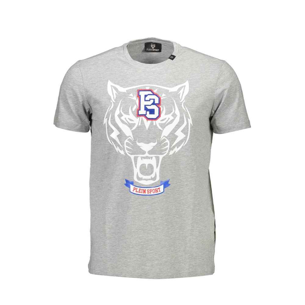 Plein Sport Brown Cotton Men T-Shirt