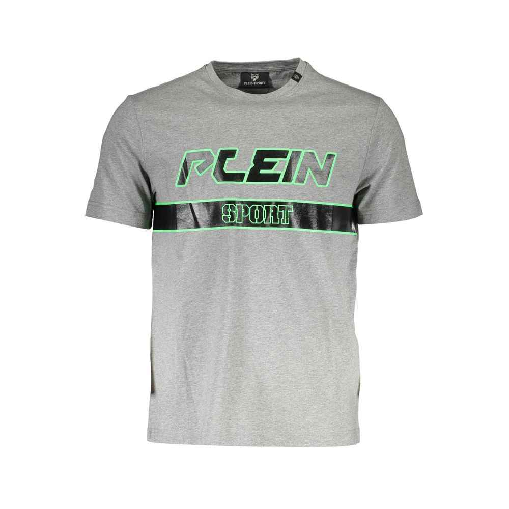 Plein Sport Brown Cotton Men T-Shirt