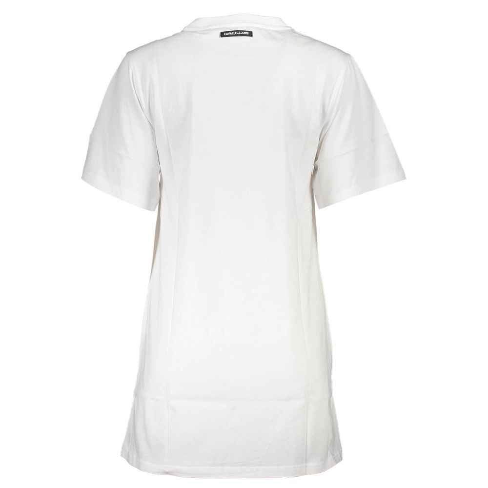 Cavalli Class White Cotton Women Dress