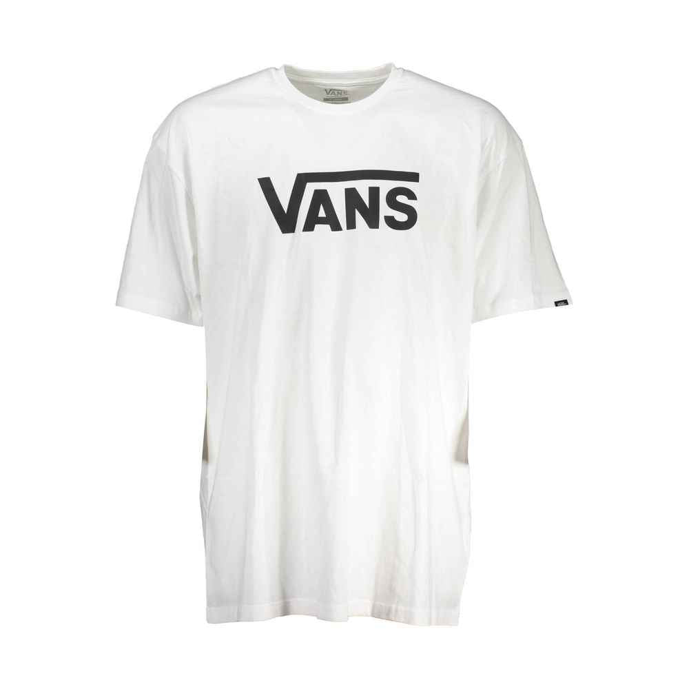 Vans White Cotton Men T-Shirt
