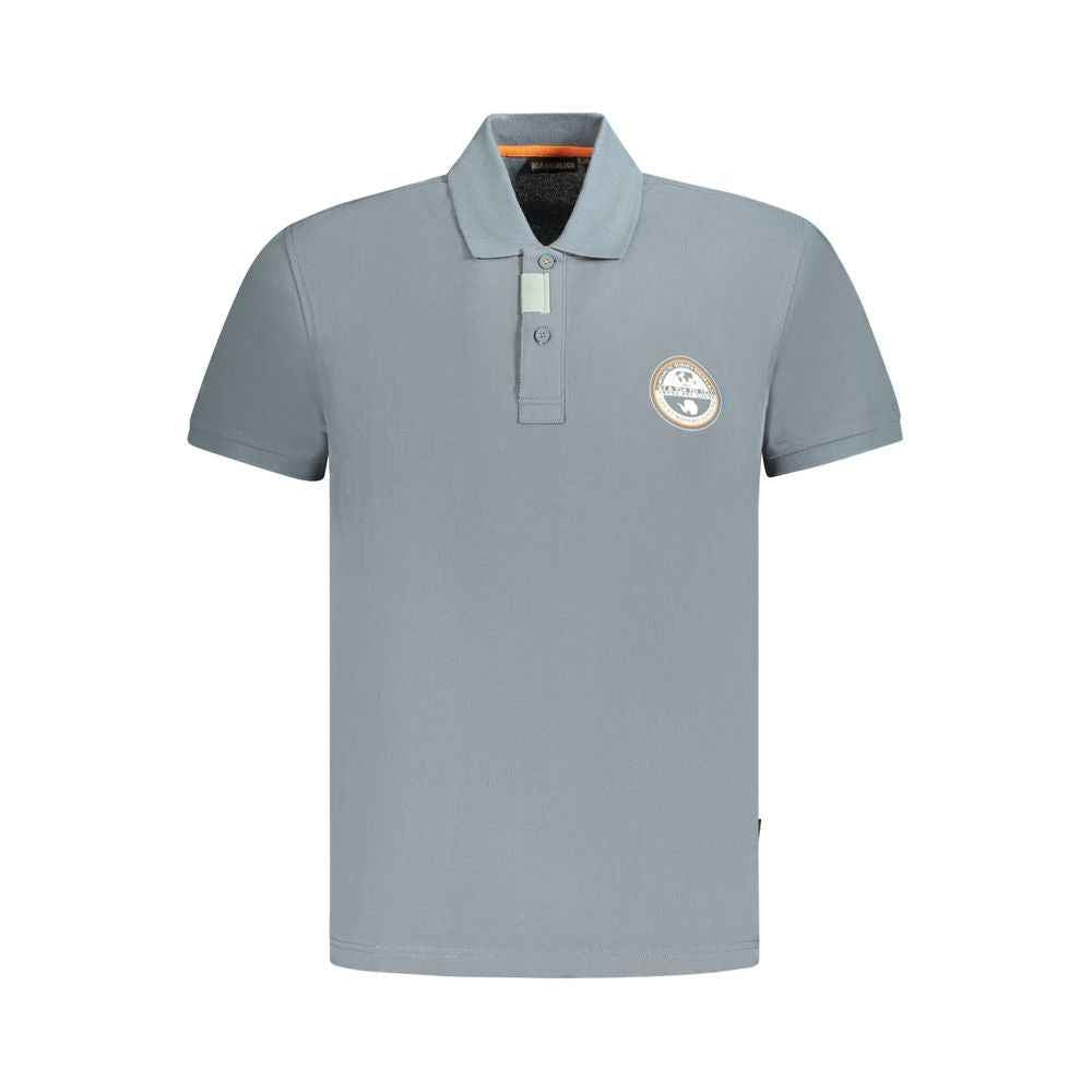 Napapijri Brown Cotton Men Polo Shirt