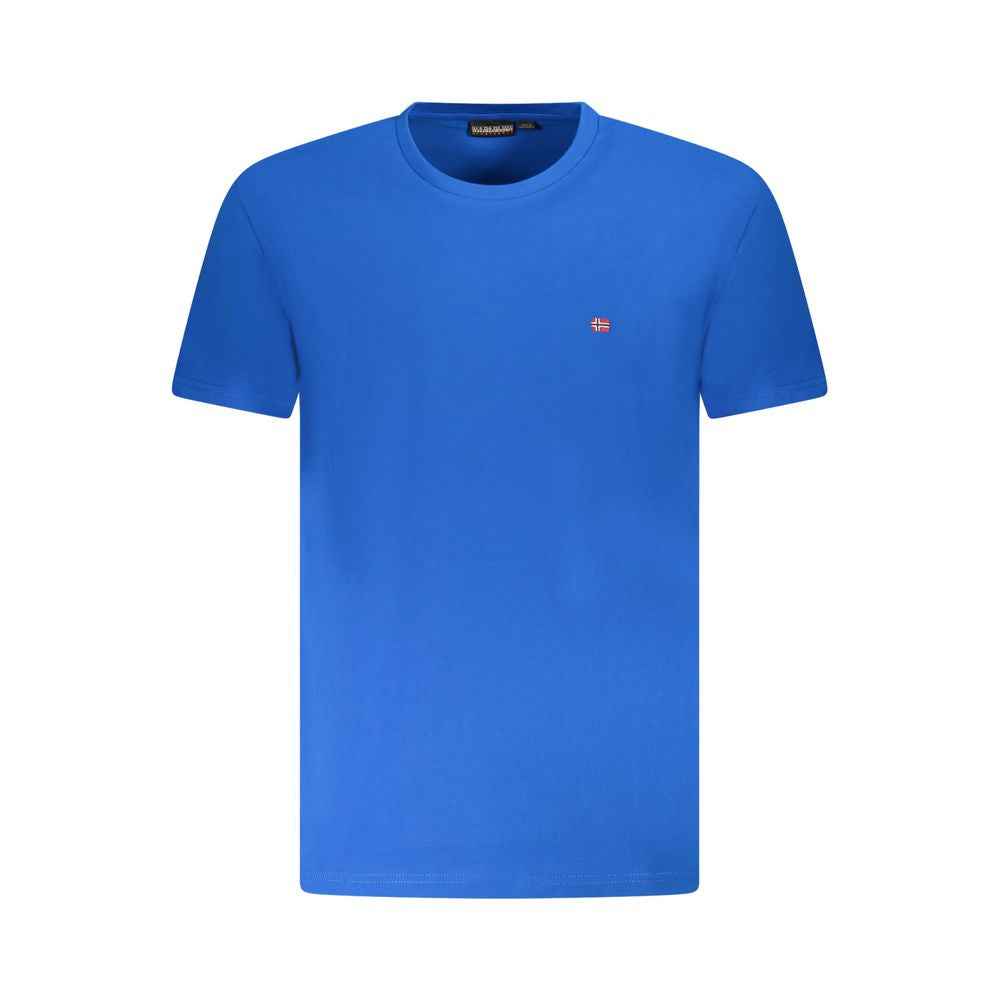 Napapijri Blue Cotton Men T-Shirt