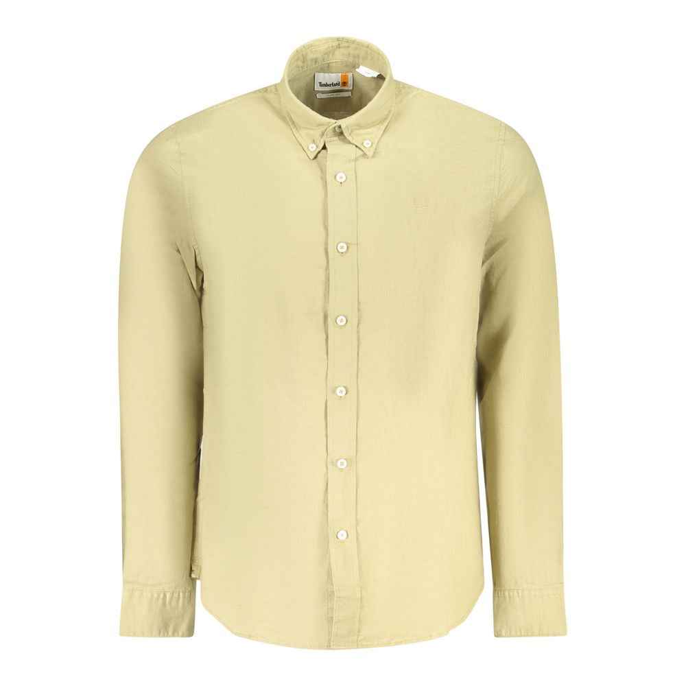 Timberland Beige Cotton Men Shirt