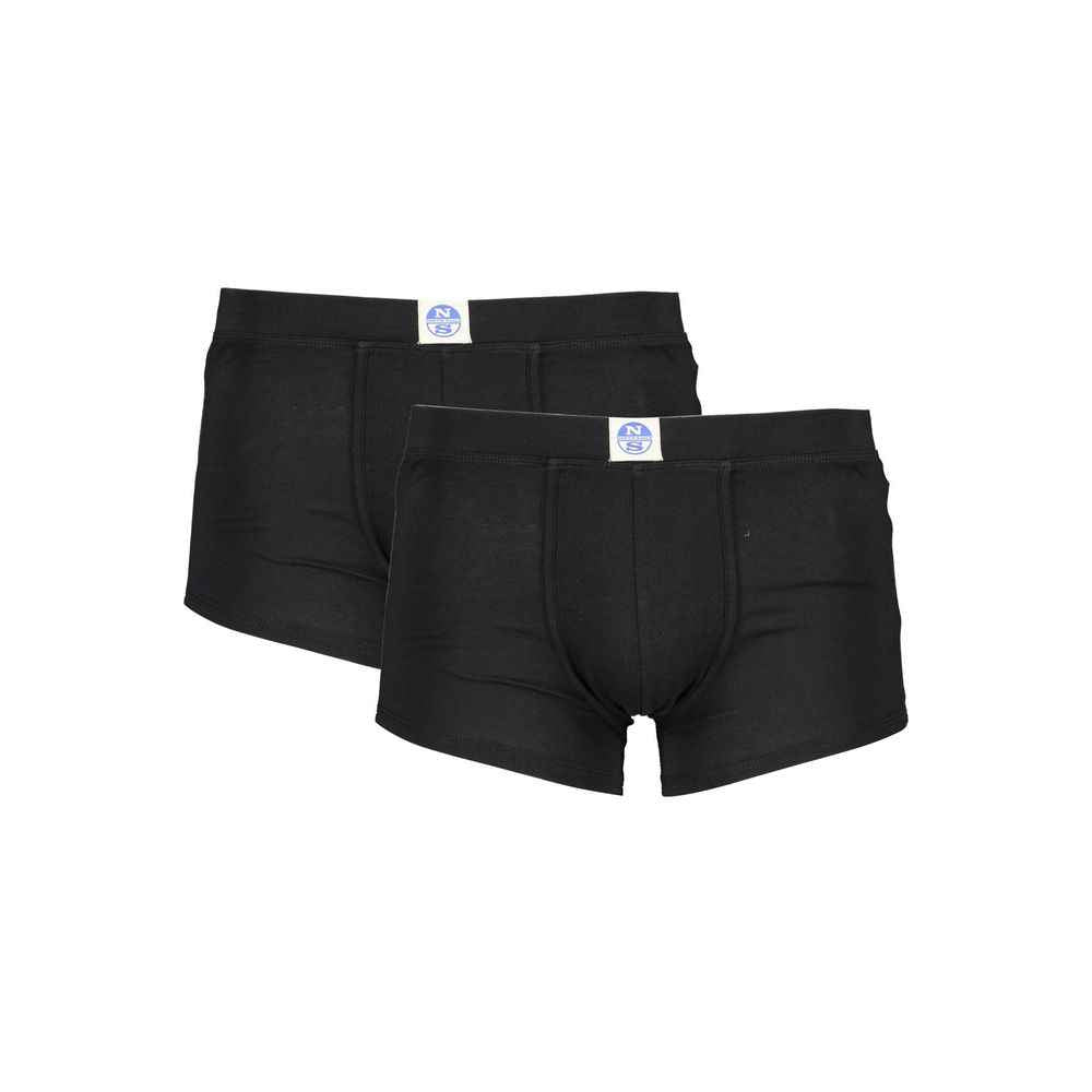 North Sails Black Cotton Men Boxer Pack