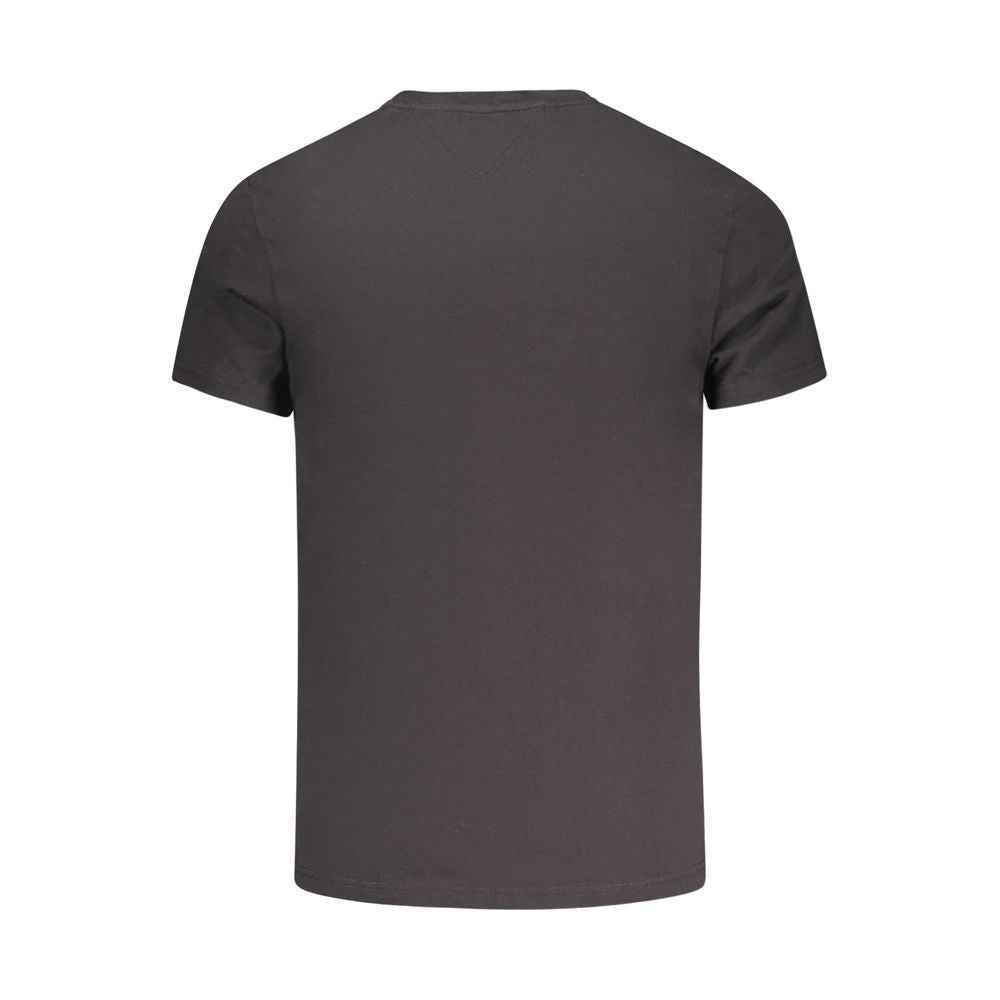 Tommy Hilfiger Black Cotton Men T-Shirt