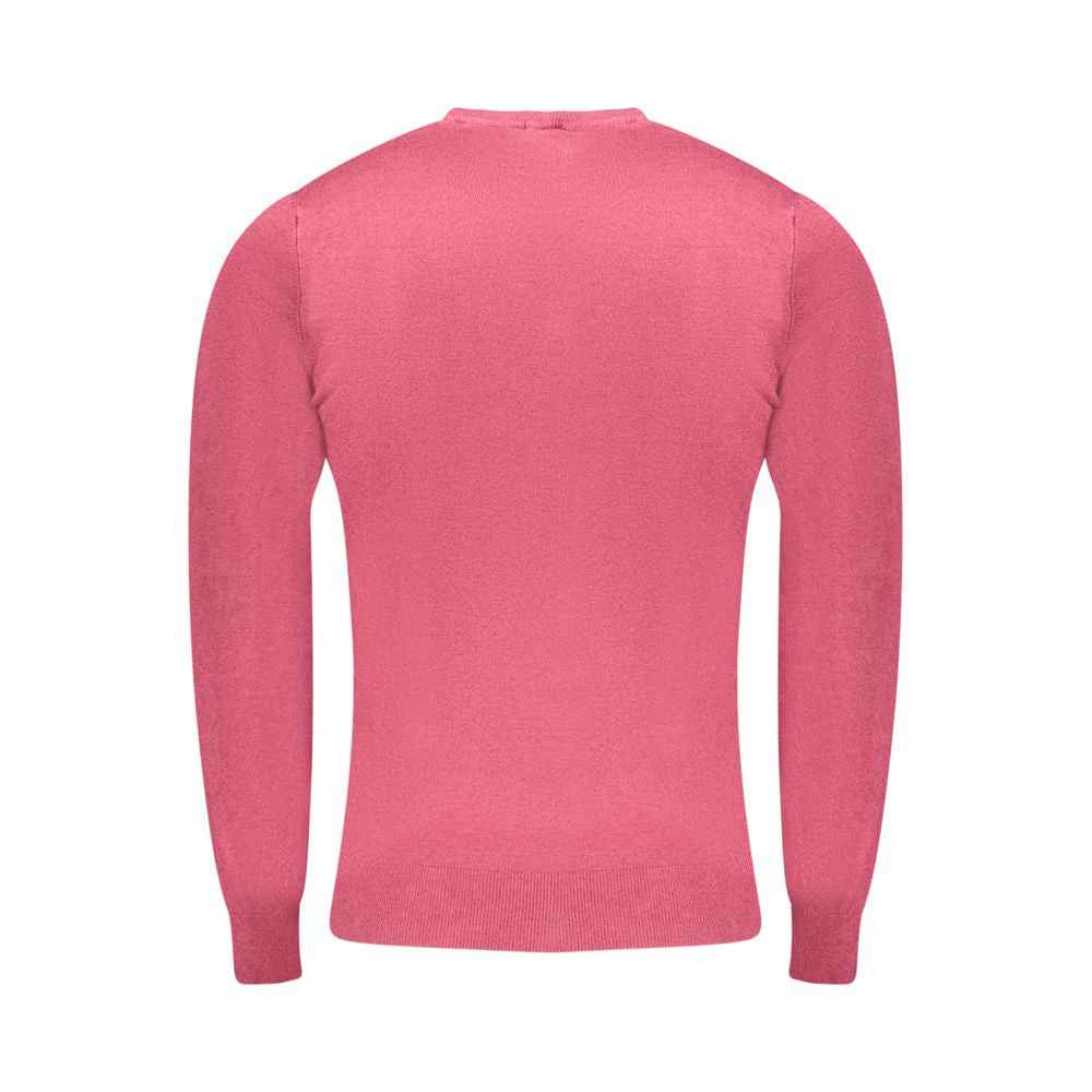 Cavalli Class Red Viscose Men Sweater