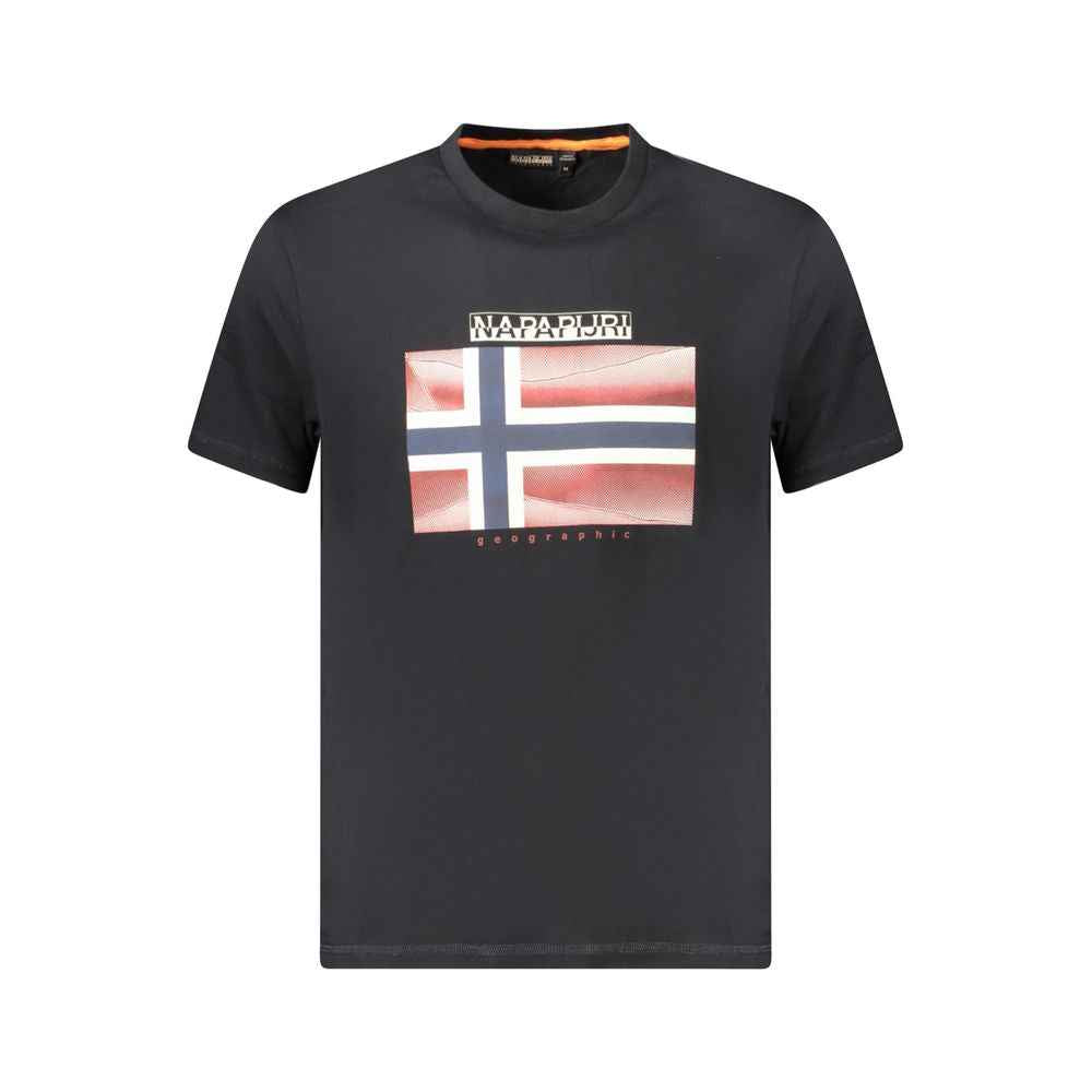 Napapijri Black Cotton Men T-Shirt