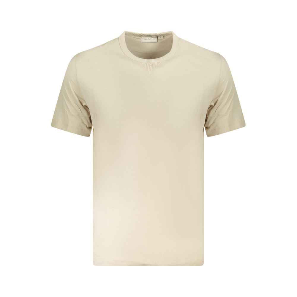 Calvin Klein Beige Cotton Men T-Shirt