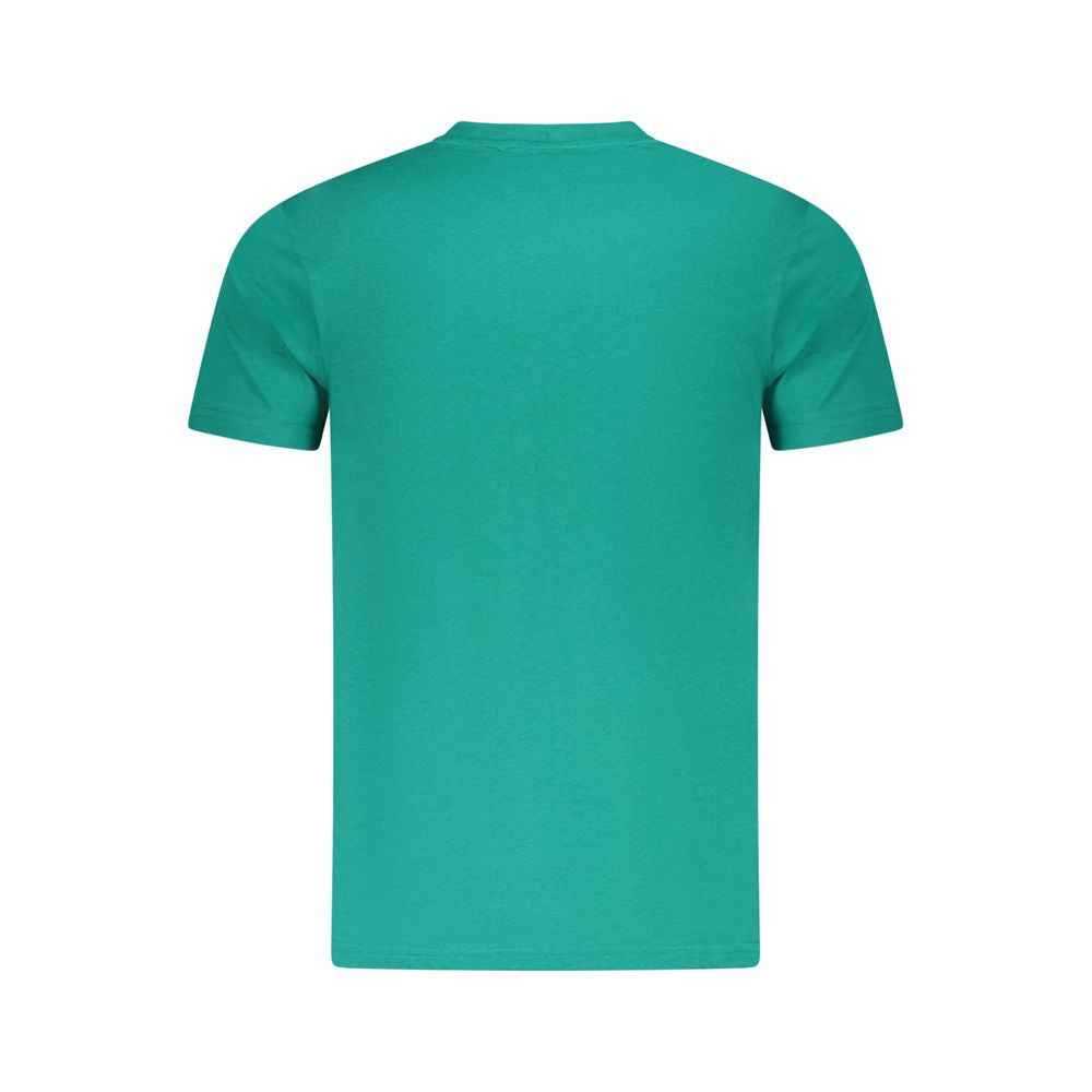 Cavalli Class Green Cotton Men T-Shirt